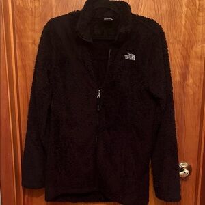 The North Face Women's Black Fuzzy Full-Zip Jacket size medium